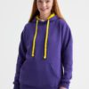 Contrast Hooded Sweatshirt