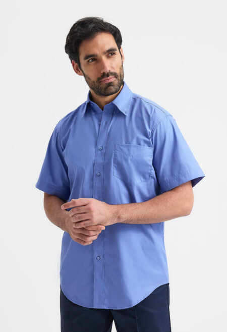 Mens Pinpoint Oxford Half Sleeve Shirt
