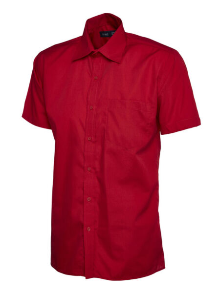 Mens Poplin Half Sleeve Shirt